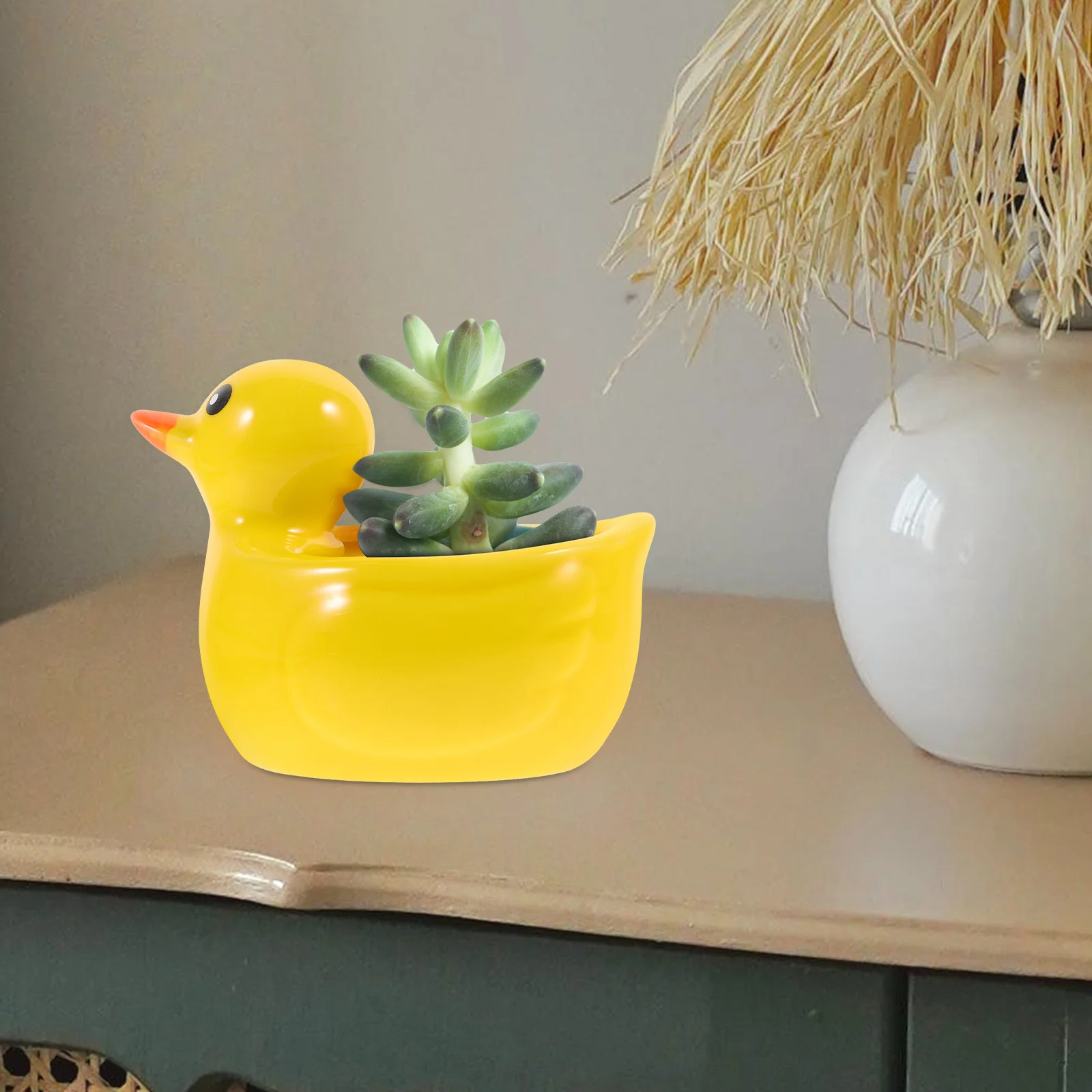 

Shaped Plant Pots Indoor Creative Flower Cute Yellow Succulent Planter for Plants