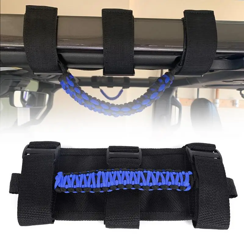 Roof Grab Rope Braided Oxford Cloth Handle Grips Anti-Slip For ATV Easy Installation Multifunctional Stable ATV Modification