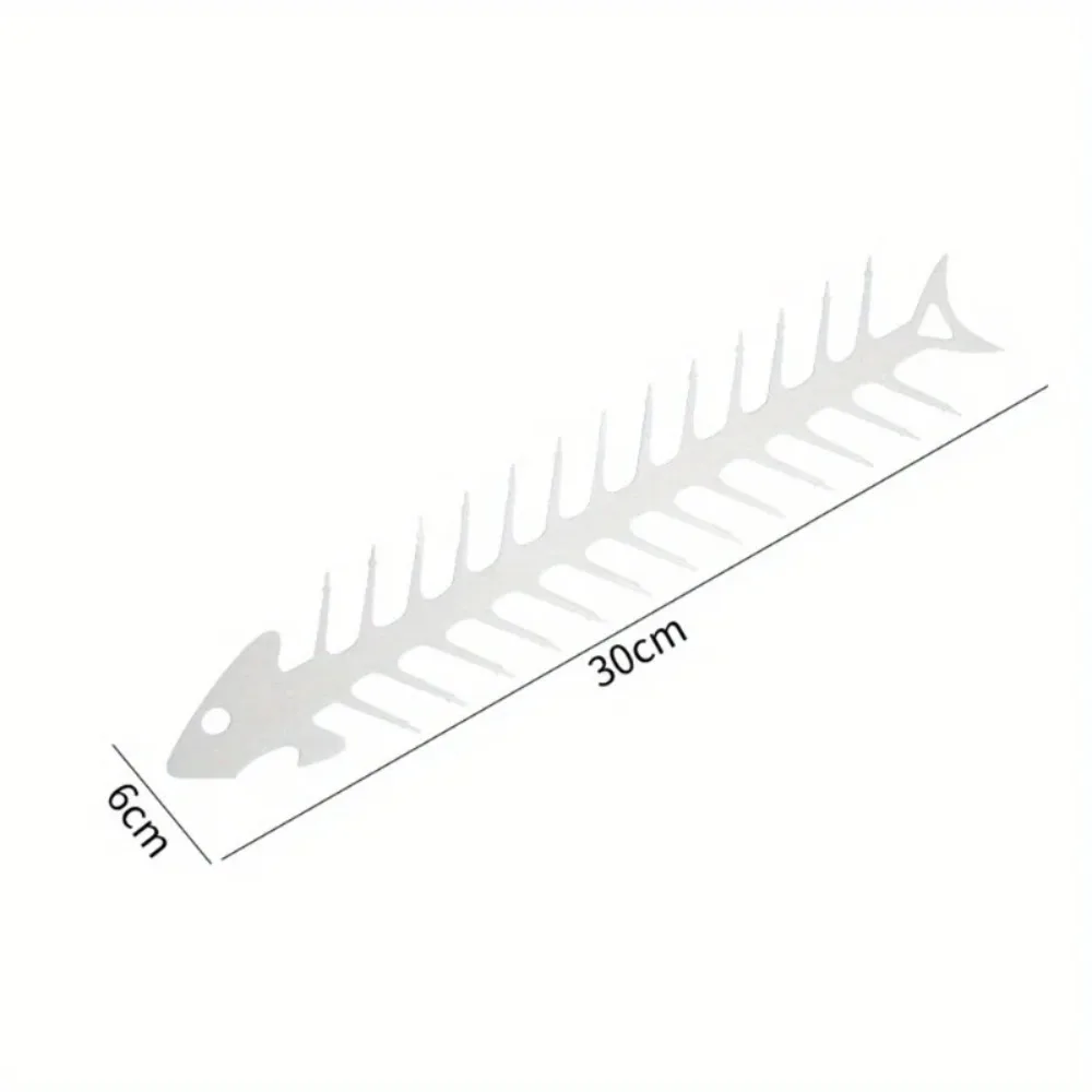 Reusable Roaster Fork Metal Fishbone Shape Barbecue Skewer Roasting Skewers for Camping Grilling Skewers Campfire BBQ Tool