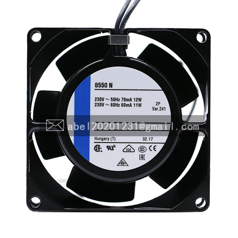 

BRAND NEW 8550N 8550 N AC 230V 60/70MA 11/12W ORIGINAL COOLING FAN COOLER 8038 80*80*38MM