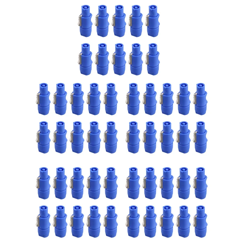 

50Pcs 3 PIN Male Powercon Connector Signal Input Jack For Light Stage Light Power Input