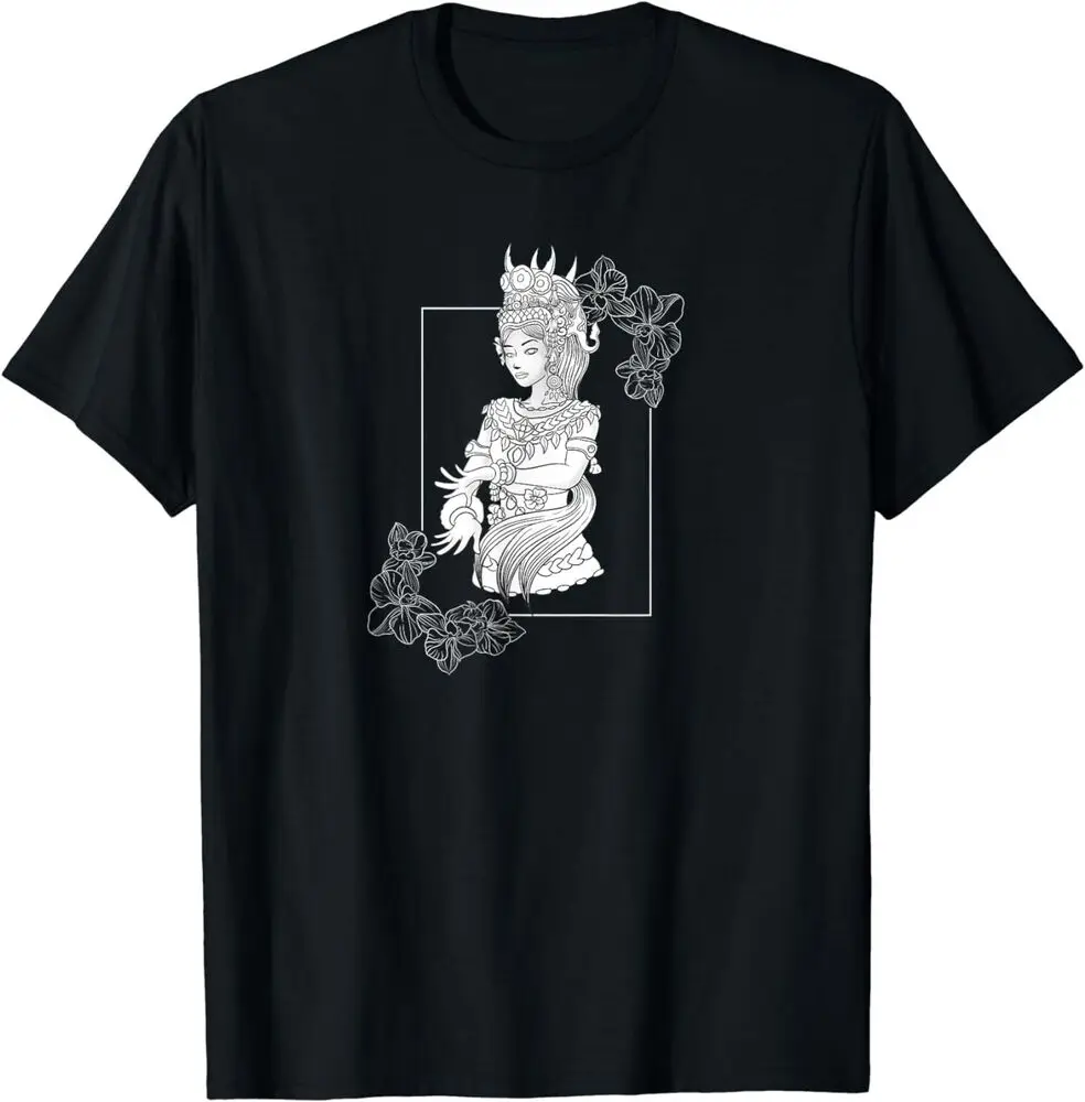 Cambodian Khmer Traditional Dance Girl Apsara Woman Gift T-Shirt Anime Graphic T-shirts For Men Clothing Women Tees Y2K Tops