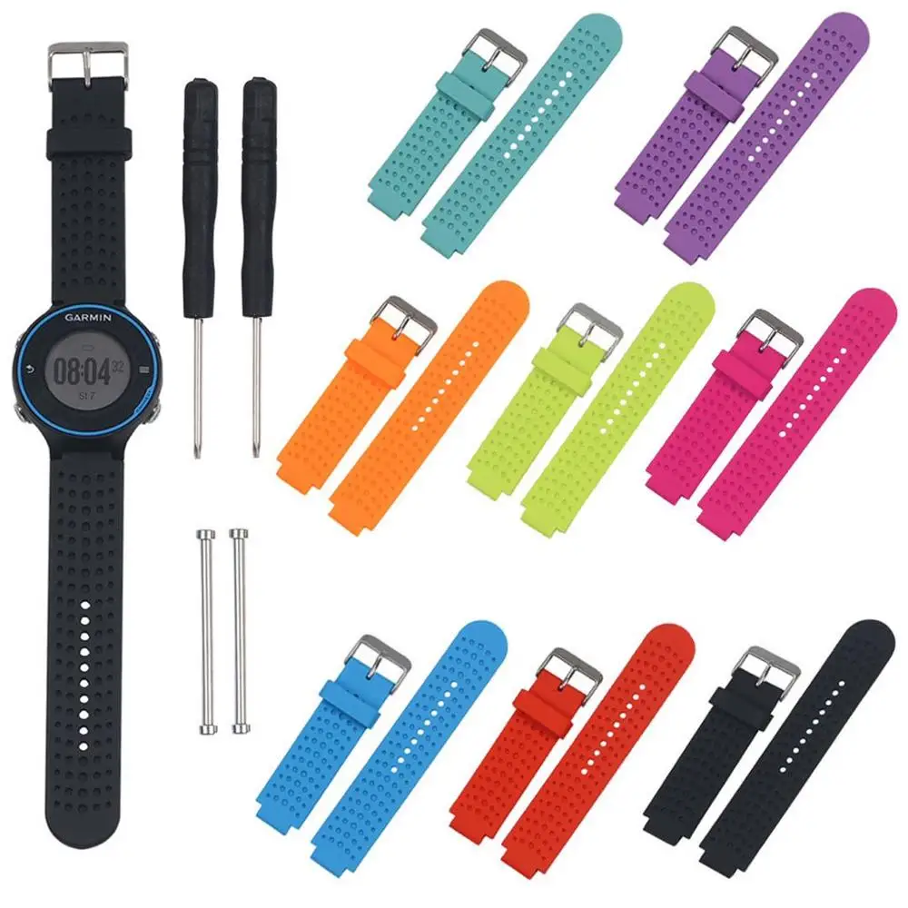 

Silicone Bracelet For Garmin Forerunner 235 WatchBand For Garmin Forerunner 220/230/235/620/630/735XT/235 Lite Bands Accessories