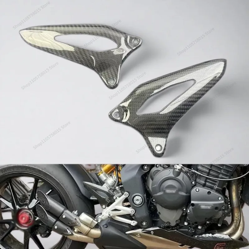 For 1200RS RR 2021 + Carbon Brazing 3K Dry Carbon, Foot Guard