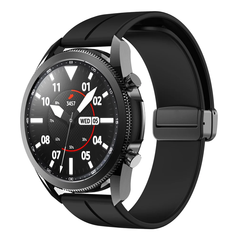 20mm 22mm Strap For Samsung Galaxy watch 3/4/5/6/7/FE/classic/Pro/Gear s3 40 44mm Silicone correa Magnetic Huawei GT 2e 3 4 band