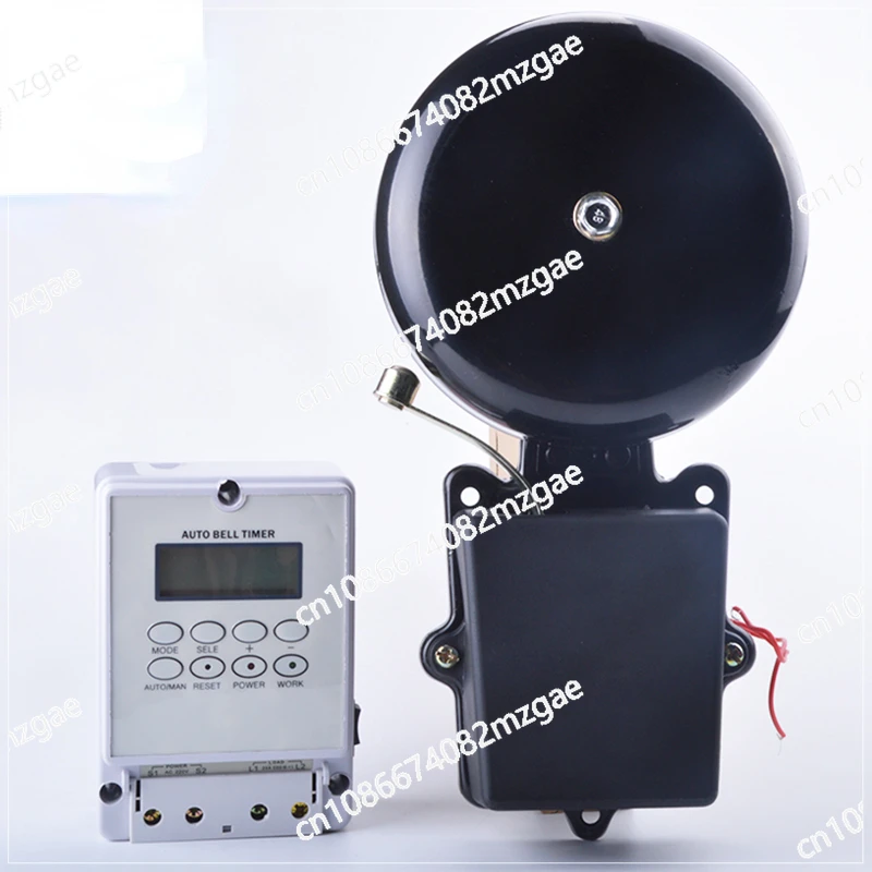 Auto bell ring timer controller school bell 220V with ring bell ,80 times one day,10 inch ,12 inch