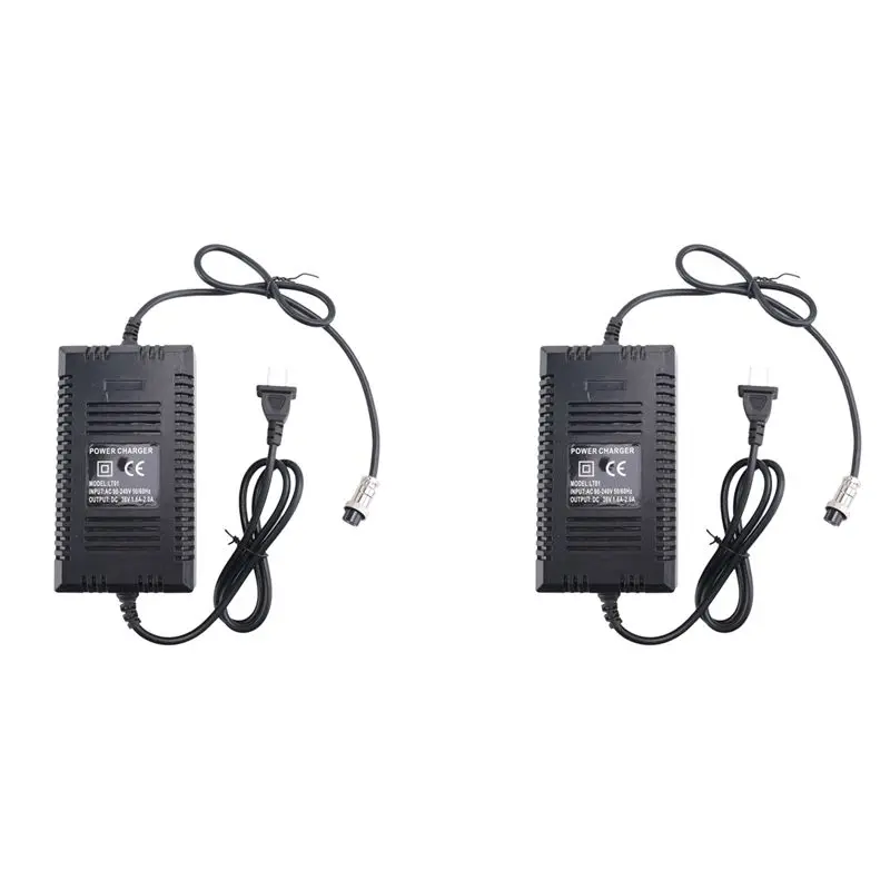 

2X Electric E Scooter Bike Battery 36 Volt 36V Female 1.8A For Electric Scooter Beach Car Us Plug