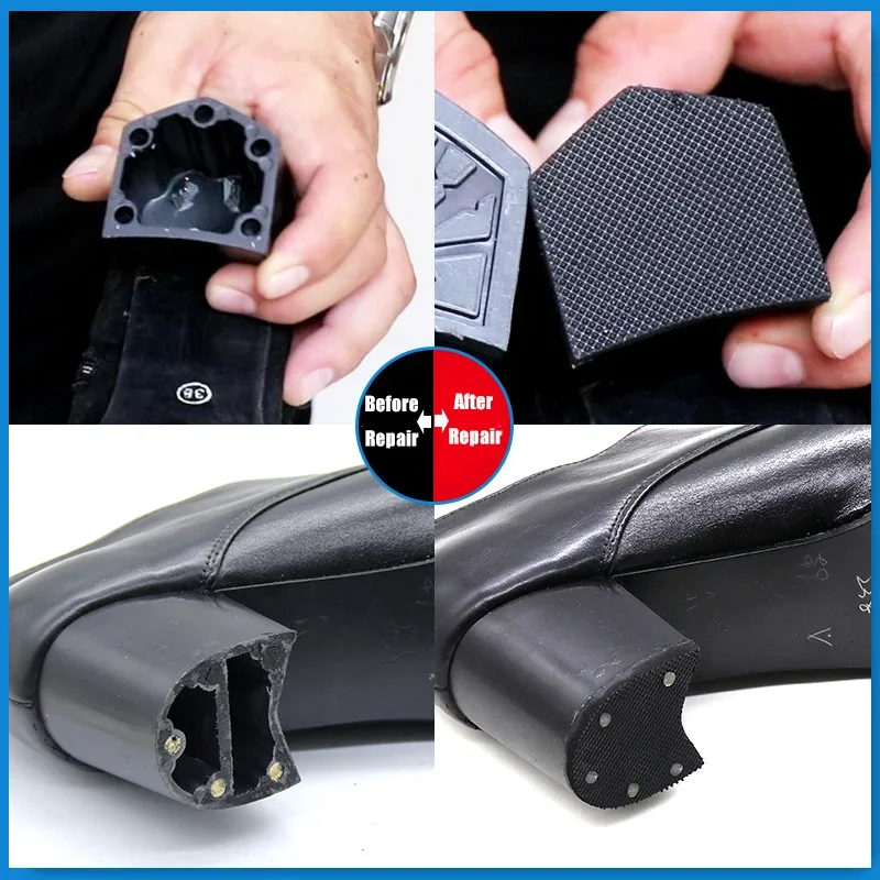 Rubber Sole Replacement Sheet for Shoes Repair Patch High Heels Sandals Outsole Insoles Non-Slip Shoe Sole Protector Heel Pads image 5
