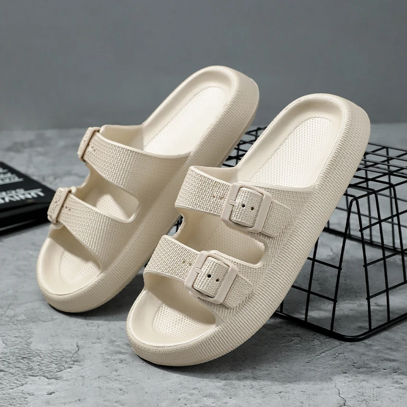 Outdoor-Hausschuhe für Damen und Herren im Sommer, neue lässige Mode, einfache, rutschfeste Outdoor-Strandsandalen und Hausschuhe mit weicher Sohle – Detail 1