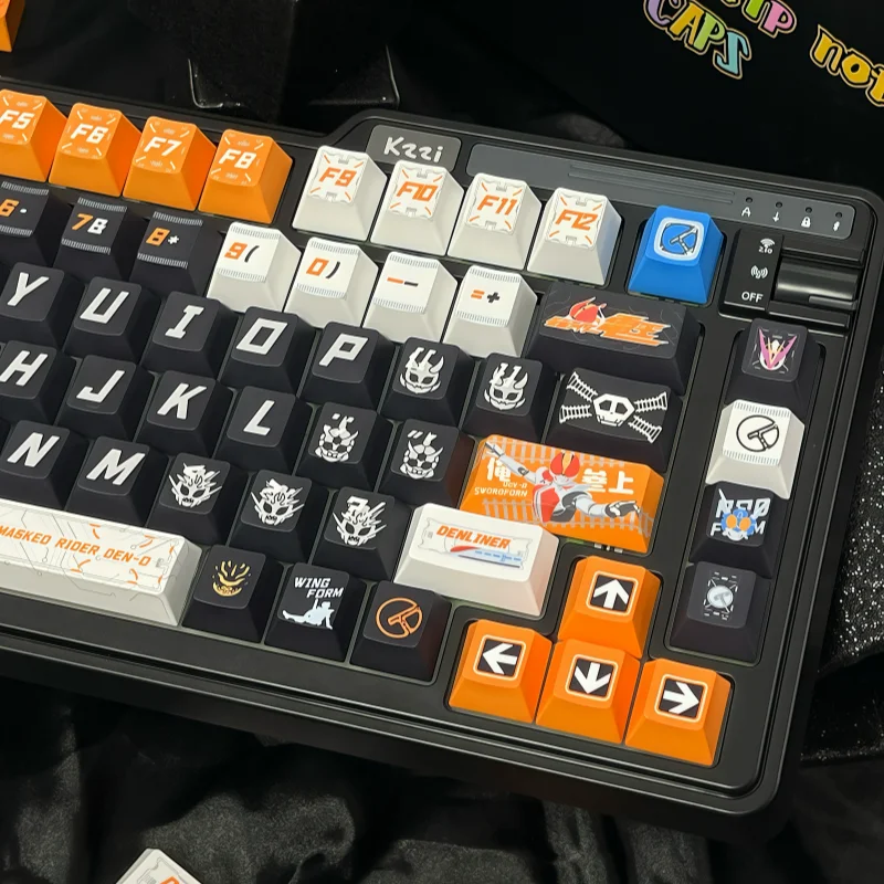 

146 Keys Kamen Rider Den-O Keycaps Anime DIY High Value Boys Gift Peripheral 2D PBT Dye-Sub Chreey Mechanical Keyboard Keycaps