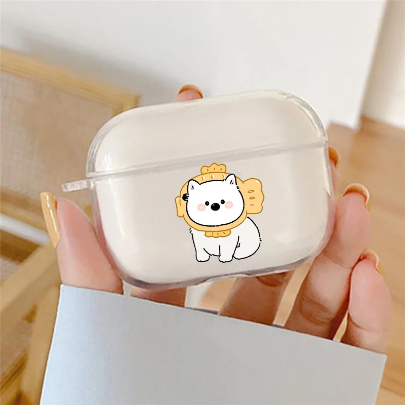 لطيف الكرتون فصيل كورجي الكلب حقيبة سماعة الاذن ل Airpods 4th 3rd 2 Pro 3 غطاء مقاوم للصدمات ل Airpod 2 3 1 ملحقات واقية قذيفة