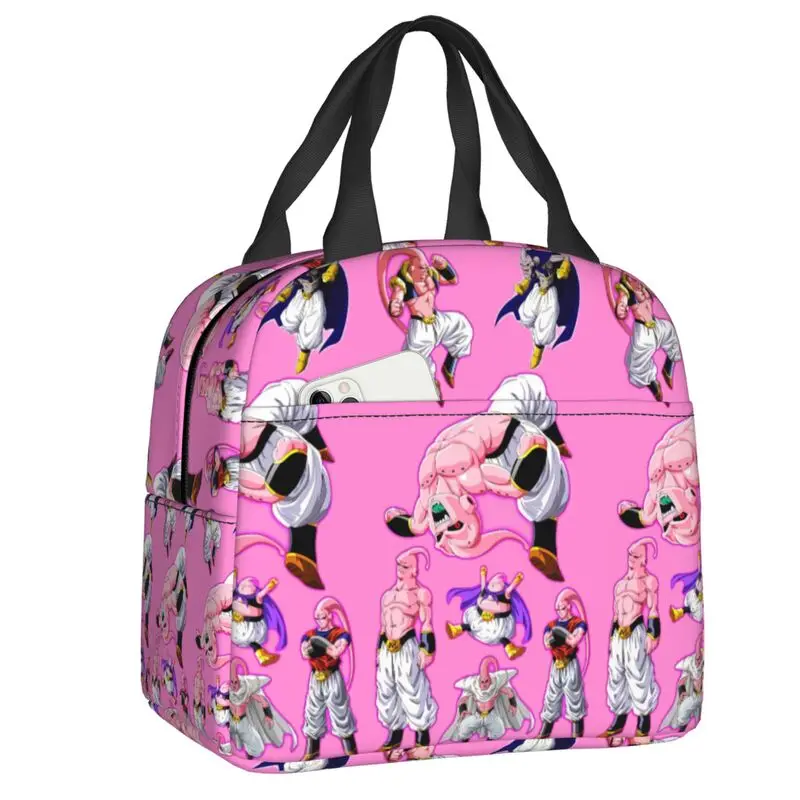 

Custom Funny Anime Majin Buues Lunch Bag Women Thermal Cooler Insulated Lunch Boxes for Kids School Children