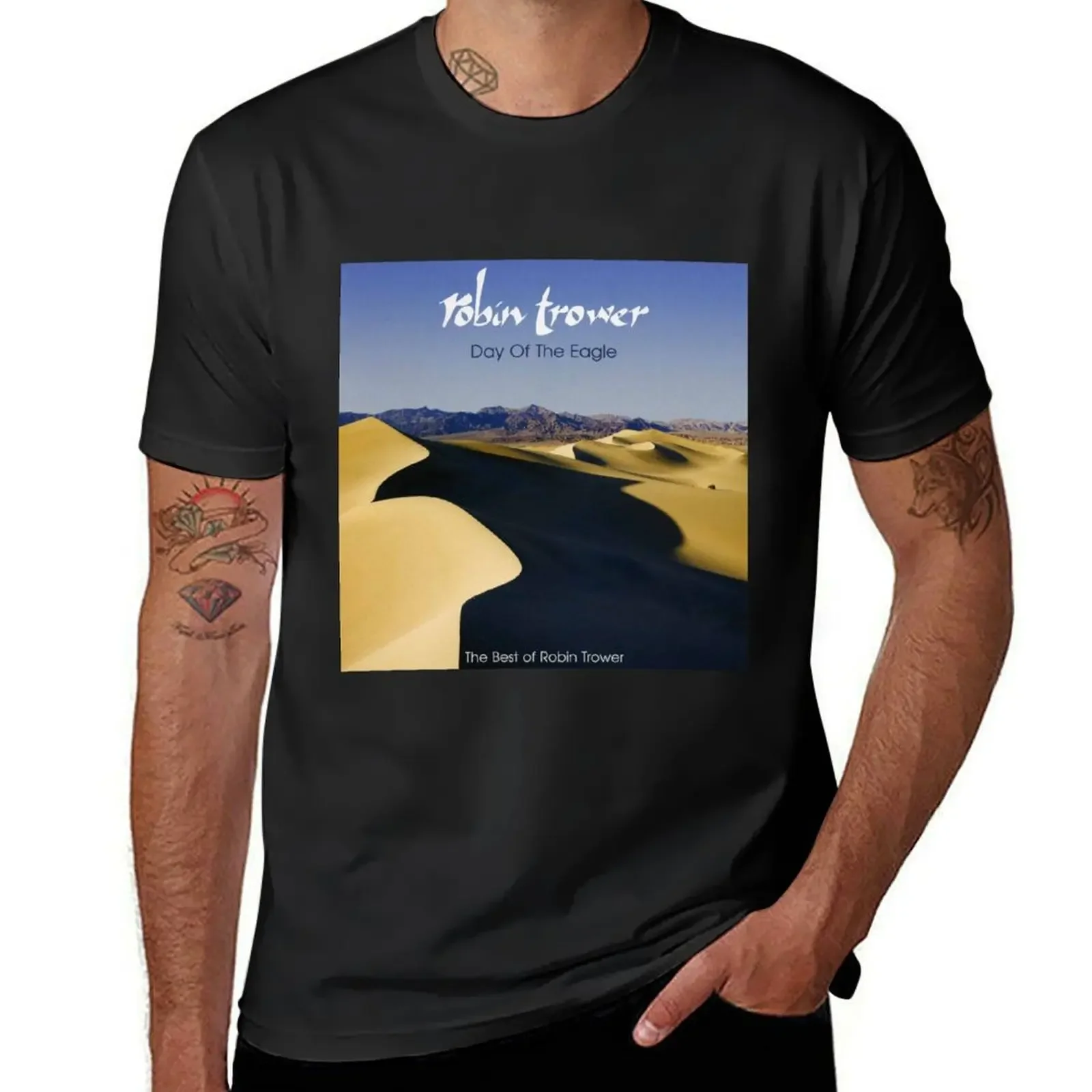 Robin Trower day of the eagle the best of robin trower T-Shirt cheap stuff tees graphic tee shirt t shirts for men graphic