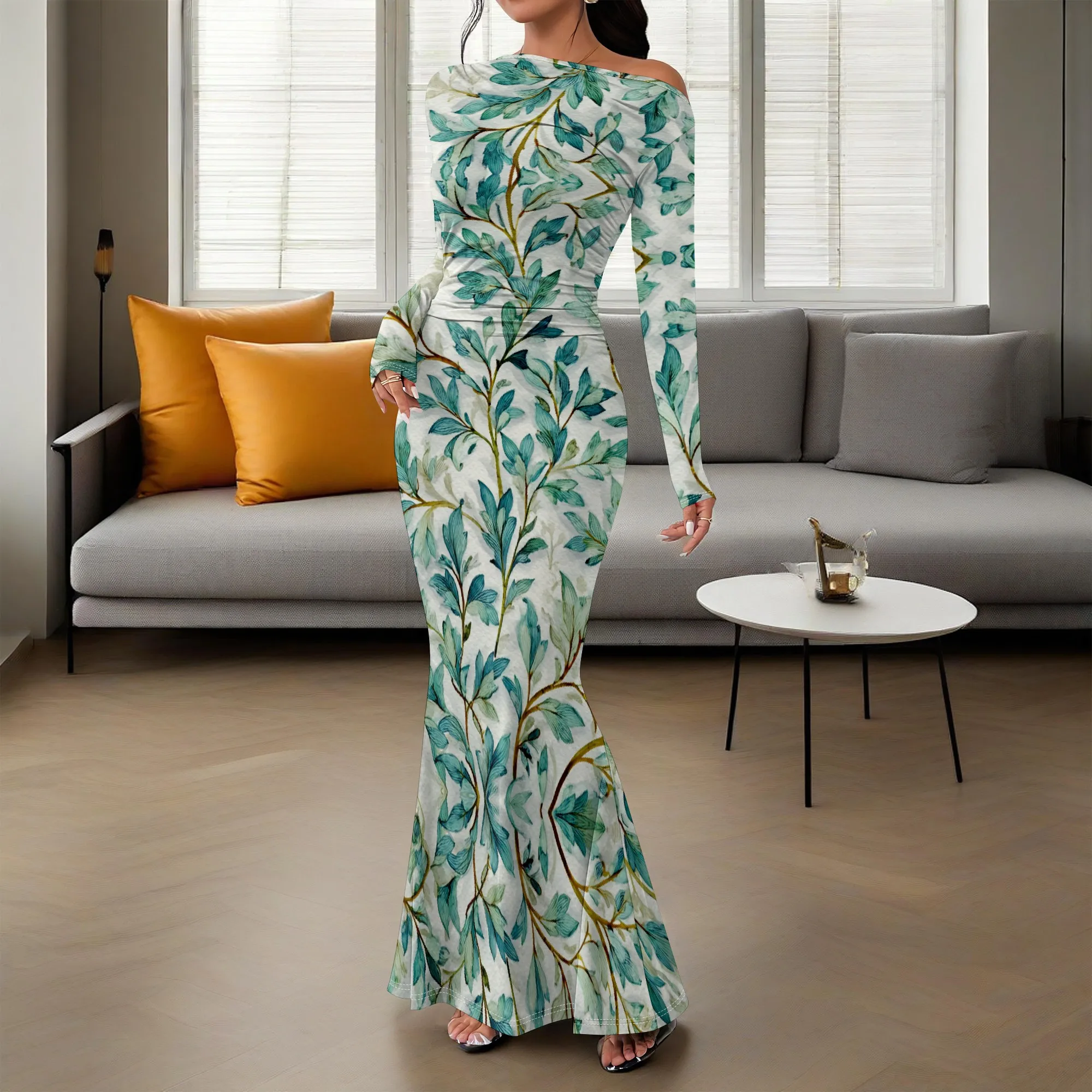 

Floral Butterfly Off-Shoulder Maxi Dress | Vintage Spring & Summer Style | XS-3XL, Perfect for Garden Parties & Outdoor Events