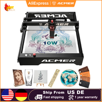 ACMER P1 10W Powerful Laser Engraver Machine With Wifi Control Laser Engraving Cutting Machine for Wood and Metal 400X410mm Size