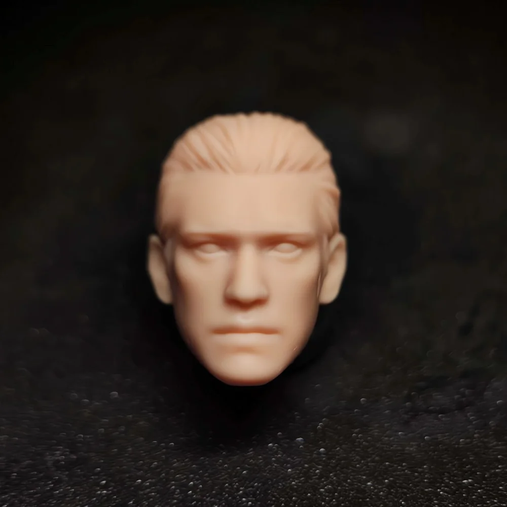 In Stock 1/12 Scale Male Soldie Unpainted Head Sculpt Accessories Game Character Actor Comic Super Hero For 6'' Action Figure