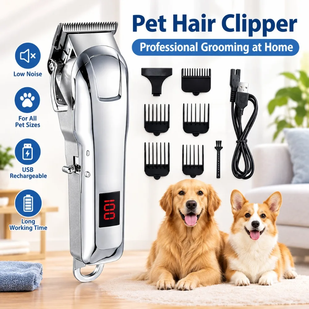 pet-grooming-kitlow-noise-professional-pet-hair-trimmer-with-4-grooming-tools-easy-to-use-for-home-pet