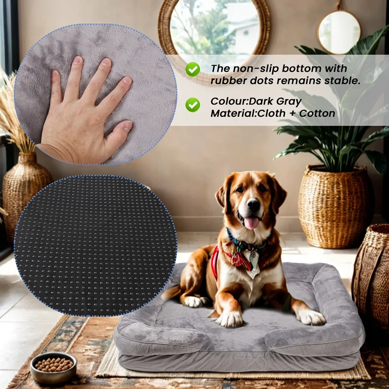 Dog Sofa Bed - Washable Orthopedic Dog Beds And Couch With Removable, Waterproof Human Dog Bed For Adults, Pet Bed