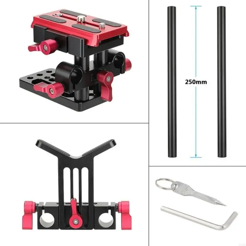 

X6HB Quick Mount Gimbals Base Y Shaped Lens Support with 1/4 and 3/8 Thread
