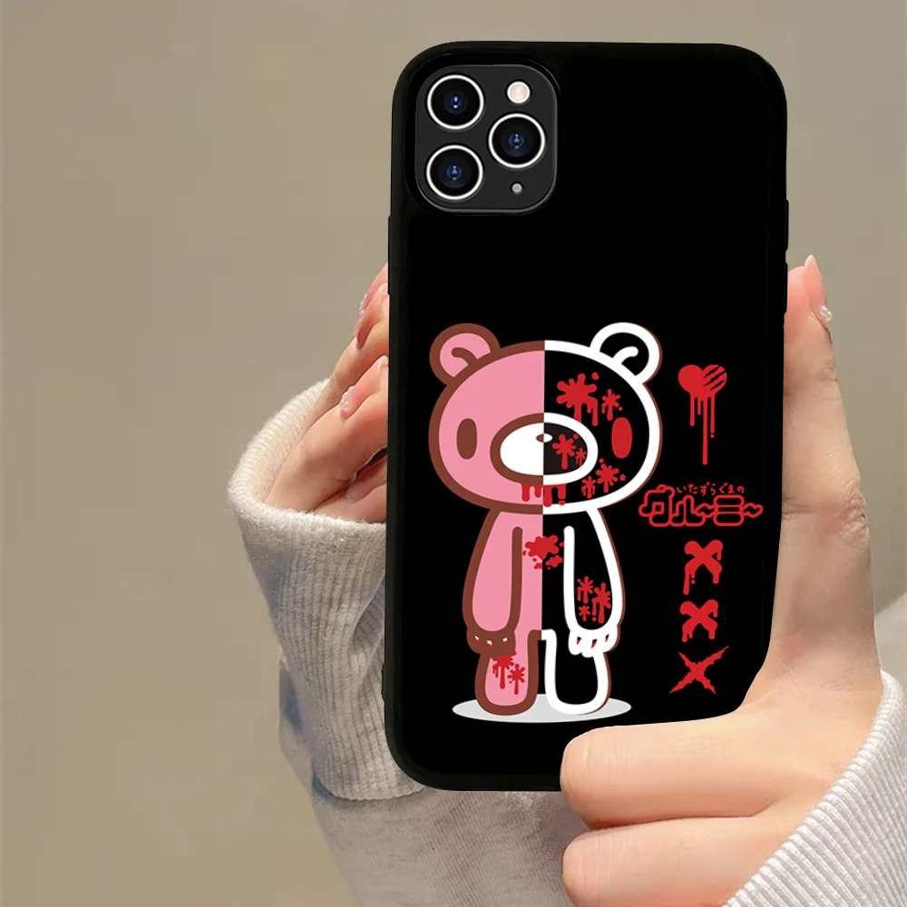 Cute G-Gloomy B-Bear Phone Case Silicone PC+TPU For Samsung S10 20 30 22 23 24 Plus Lite Ultra Cover