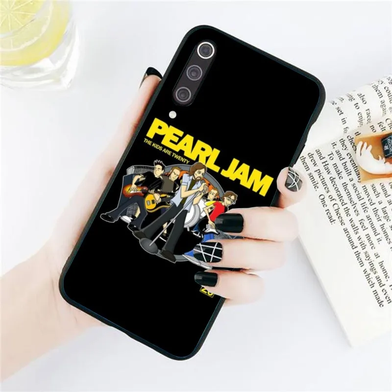 Pearl Jam Smart Mobile Phone Case for Xiaomi Redmi Note 12 11 10 9T 8 7 Pro 9 9A 9C 8 Black Soft Phone Cover Funda