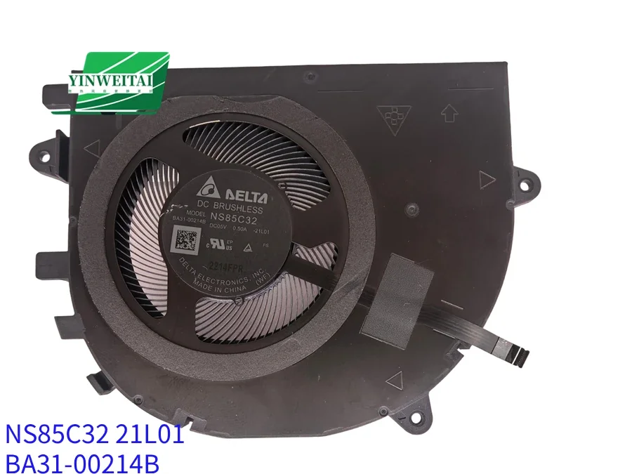 

Laptop Cooling Fan FOR Samsung Galaxy Book2 Business NP641BED NP646BED NP646BEF NS85C32 NS85C32-21L01 BA31-00214B