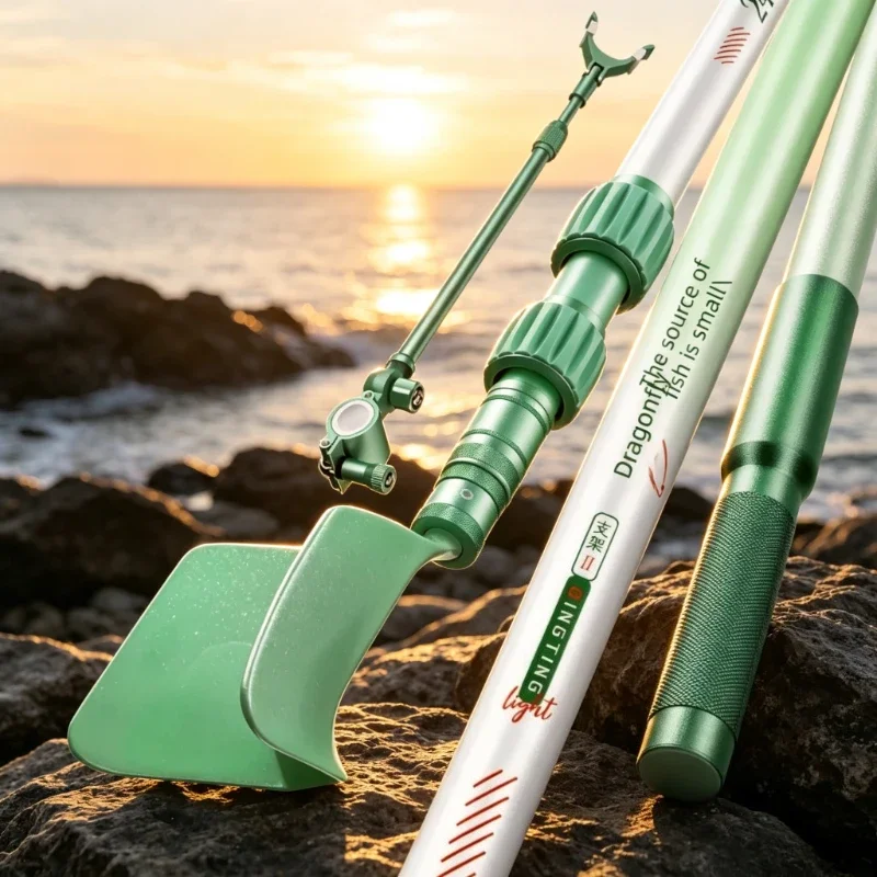 Lightweight Carbon Fiber Fishing Rod Holder Heavy Duty Big Game Windproof Current Resistant Box Ground Spike Stand 낚시대 거치대