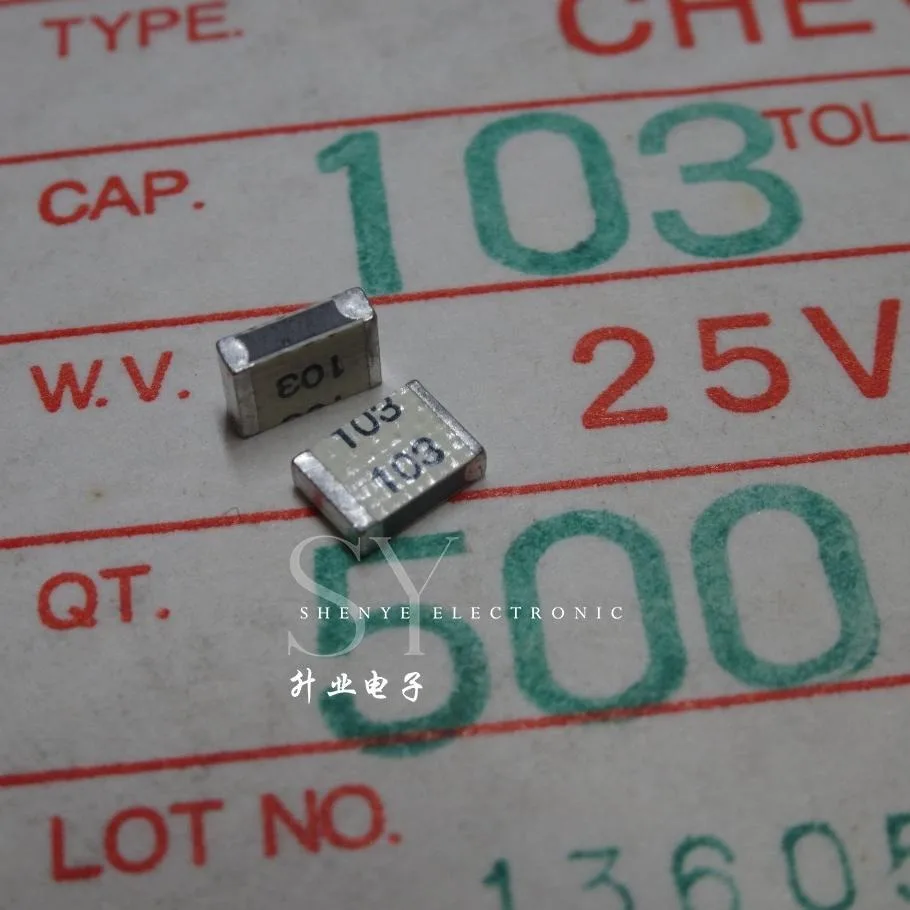 20PCS/50PCS NIS 0.01uf/25v 10nf 103 New chip film capacitor