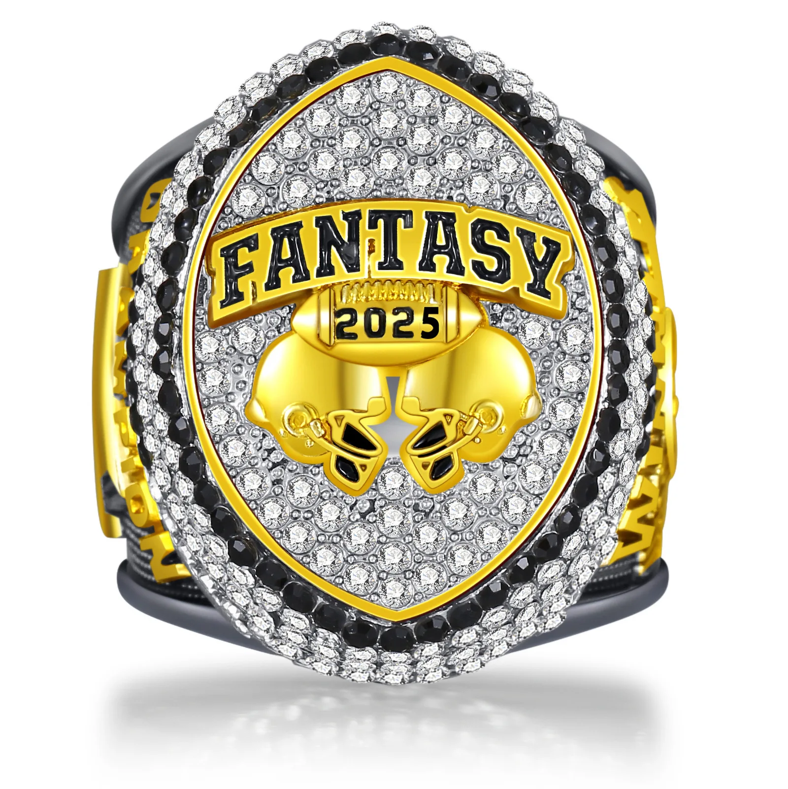 2025 New Design Fantasy Football Championship Ring  Fashion Jewelry Gift for Men's  Fans Souvenir