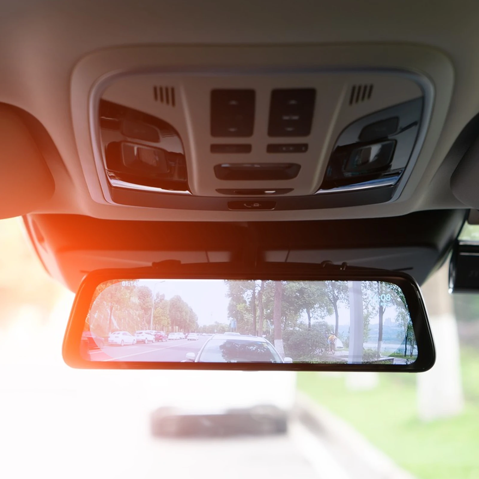 

1 Set Auto Anti Fog Film For Car Interior Rearview Antiglare Antireflection Protective Car Mirror Film Universal
