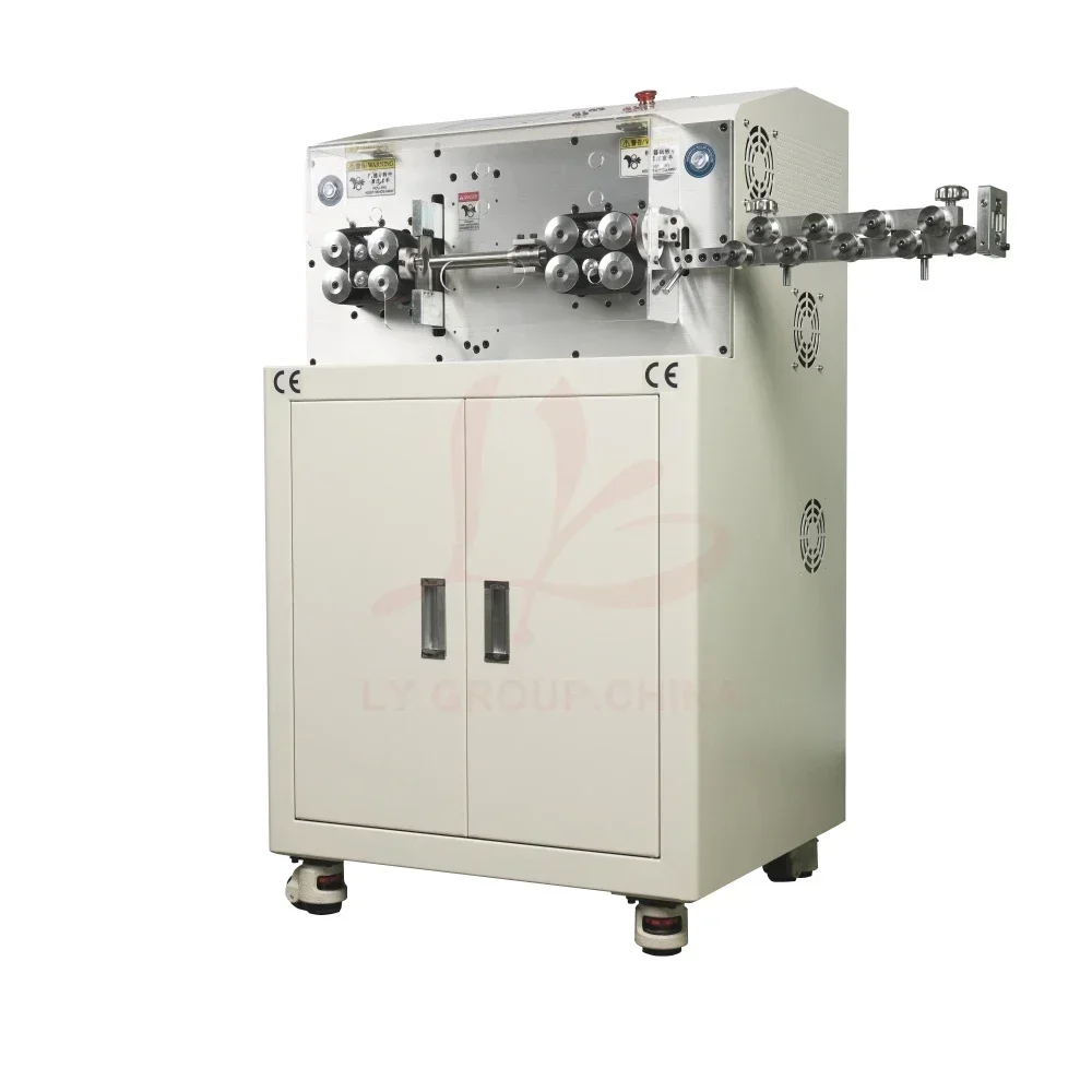 SWT-608-MAX2-S95 3000W 220V 110V Servo Motor Lifting Conduit Touch Screen Control 8 Wheels Peeling Stripping Cutting Machine