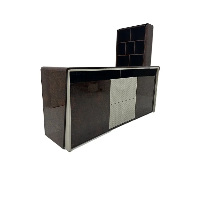 

Легкий роскошный шкафчик большой вместимости из шпона Tumor, домашний длинный шкаф, обеденный боковой шкаф et