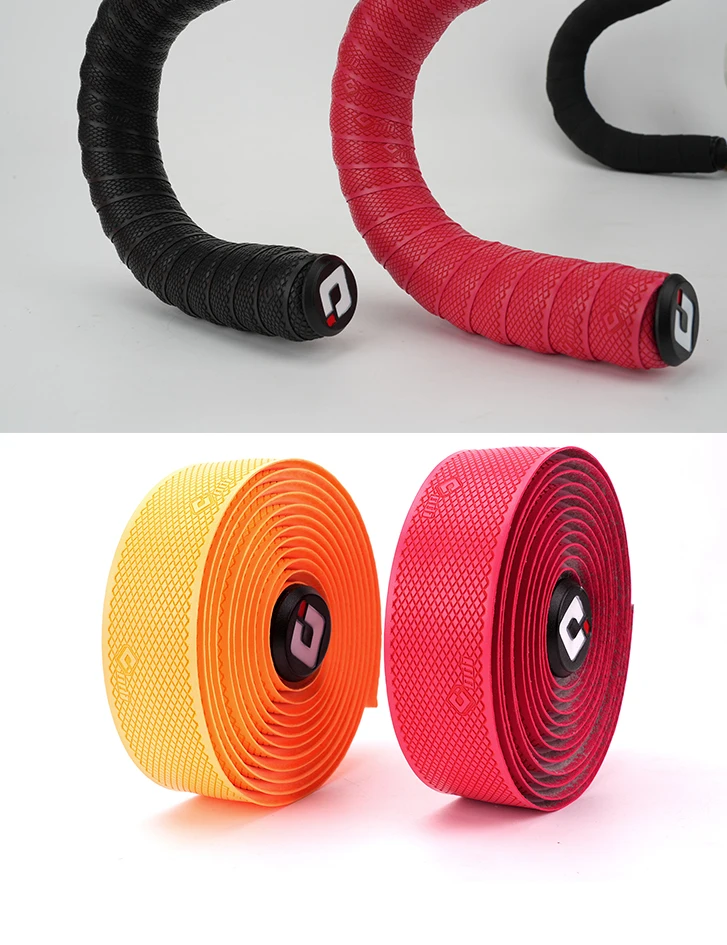 Odi Rennrad Bar Tape ultraleichte Fahrrad Lenker riemen hohe Zähigkeit pu/eva Diamant Textur Anti-Rutsch-Griff Gürtels tange Wrap – Detail 18