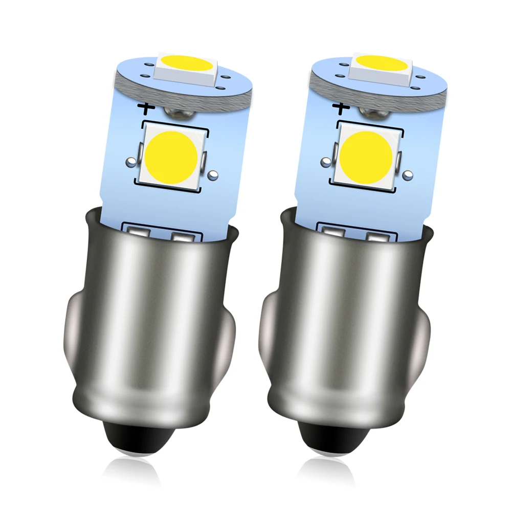 2Pcs BA7S T7 LED 12V Bulb Car Dashboard Instrument Panel Auto Interior Position Backup Light Lamp White Blue Yellow