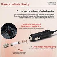 Electric Heating Pads 12V Car Seat Heated Cover Universal Seat Adjustable Auto Seat Warmer Temperature Winter Front Cushion U7F7