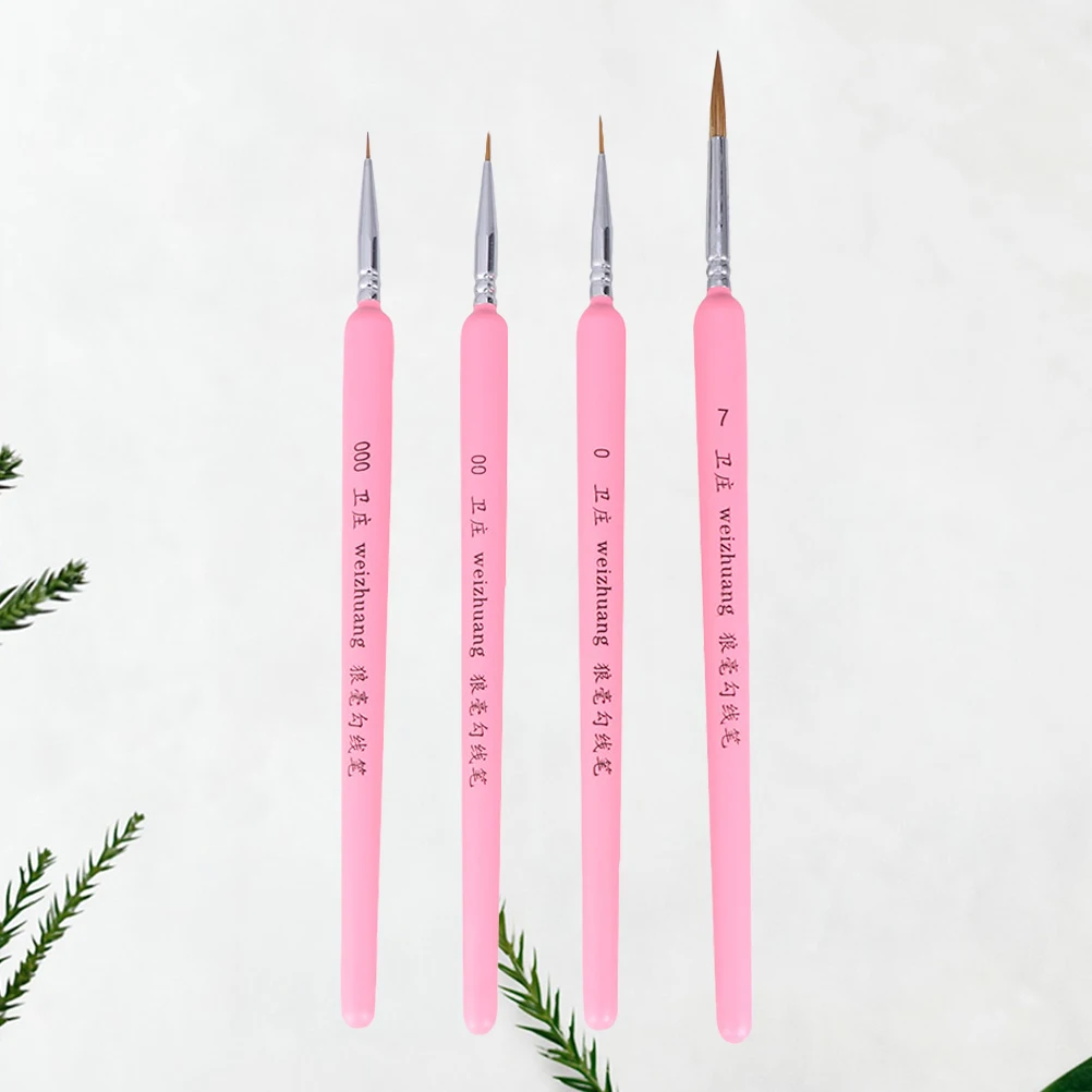 

4pcs Painting Brushes Durable Travel Artists Kids Beginners Professionals Acrylic Watercolor Oil Paint Detail Brush Set