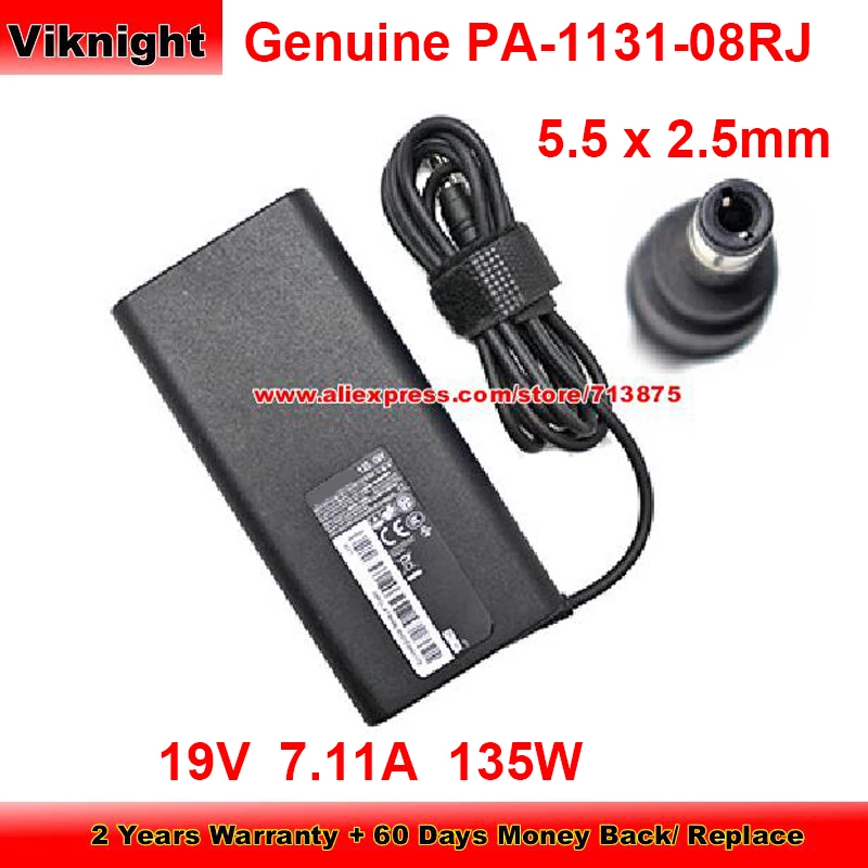 Genuine PA-1131-08RJ Ac Adapter 19V 7.11A 135W Charger for LITEON ADT 380GLA19669L with 5.5 x 2.5mm Tip Power Supply