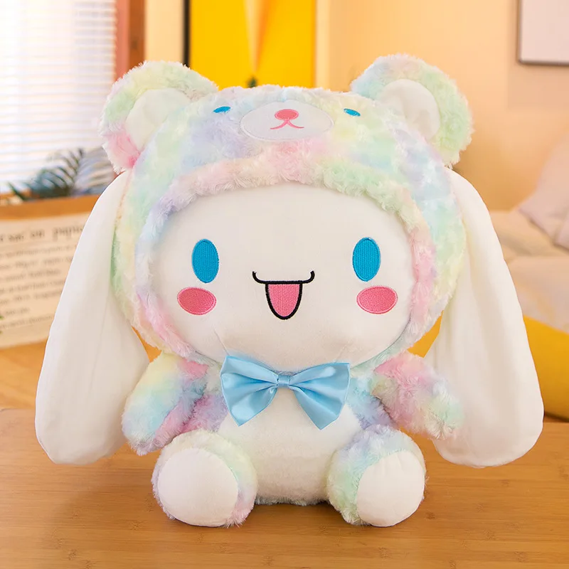 Big Size Sanrio Kawaii Cinnamoroll Dog Plush Toys Pillow Stuffed Animal Comfort Soft Dolls Kids Birthday Gift Cartoon Anime Toy