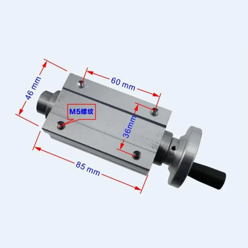 Imagem -04 - Diy Micro Torno Tailstock Assembleia Tailstock Slider B12 Drill Chuck Live Beads Máquina Spindle Set