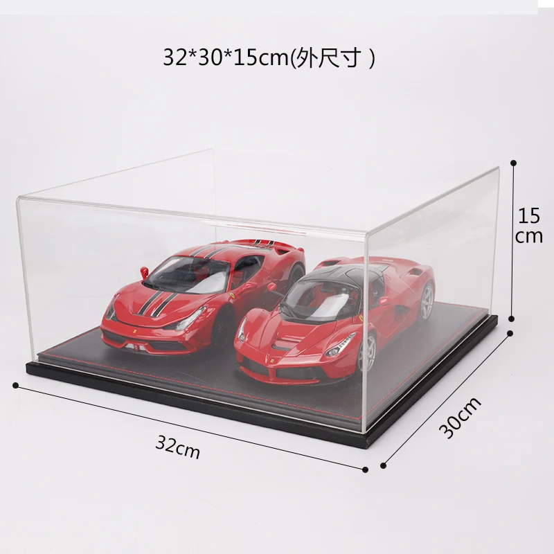 1/18 Two Parking Spaces Acrylic Display Diecast Model Car Show Unto Them Box Cover Dust Cover