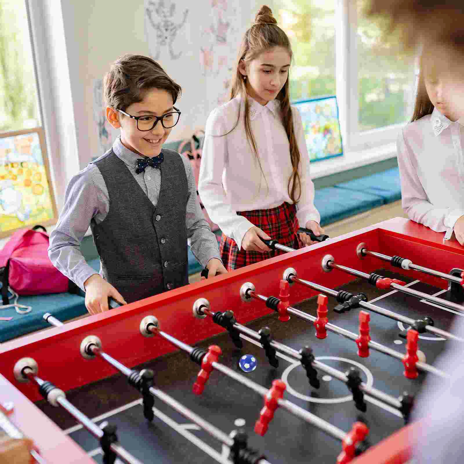 9 Stück Schreibtischspielbälle für Kinder, Mini-Tischfußball, Maschinenzubehör, 28 mm, Farbmodell, Fußball, bunt