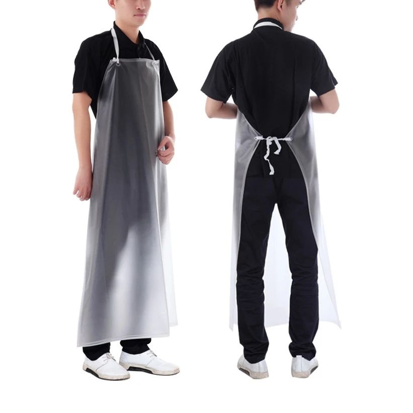 2pcs PVC Apron Waterproof Oil-proof Transparent For Kitchen Housework Restaurant Coffee Shop Butcher Farm Pasture Clean Tool