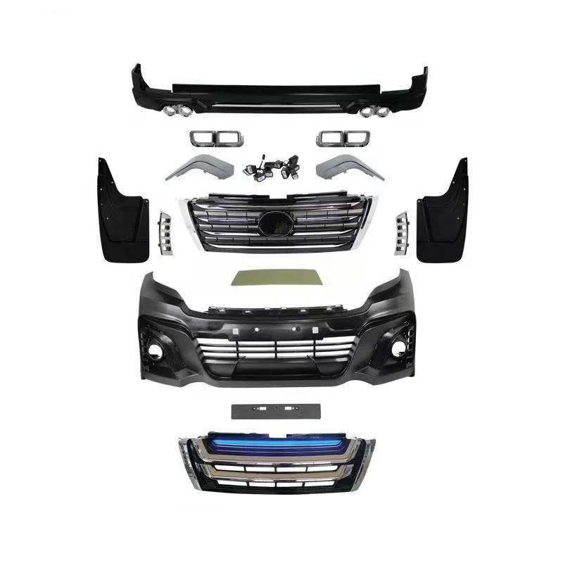 High Quality Prado 2013-2017 Body Kit Front Rear Bumper Lip Fender LED Headlight Round Square Exhaust Pipe Modification Accessor