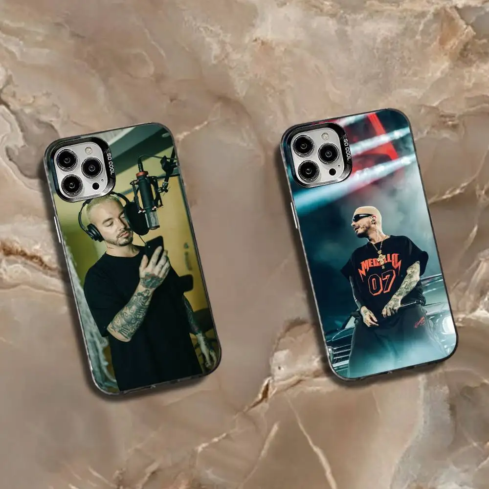 

J-J B-Balvin Phone Case For iPhone 17,16,15,14,13,12,11,Mini,Pro,SE,MAX White Matte Shockproof Cover