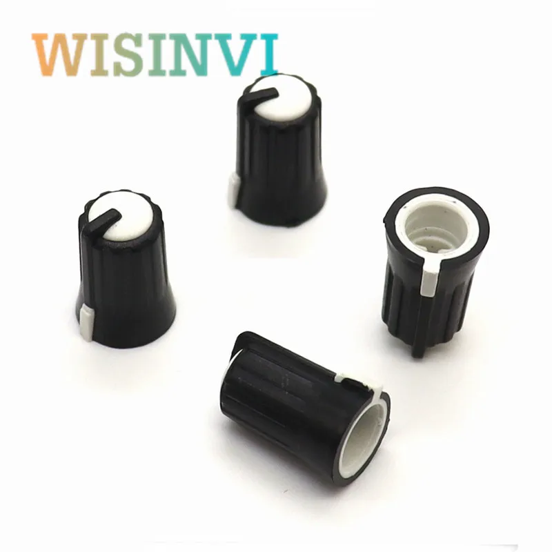 10PCS Plastic Knob Cap Diameter 11.5mm Height 17mm Potentiometer Encoder Knob Flower Shaped / D Shaped Inner Hole 6mm