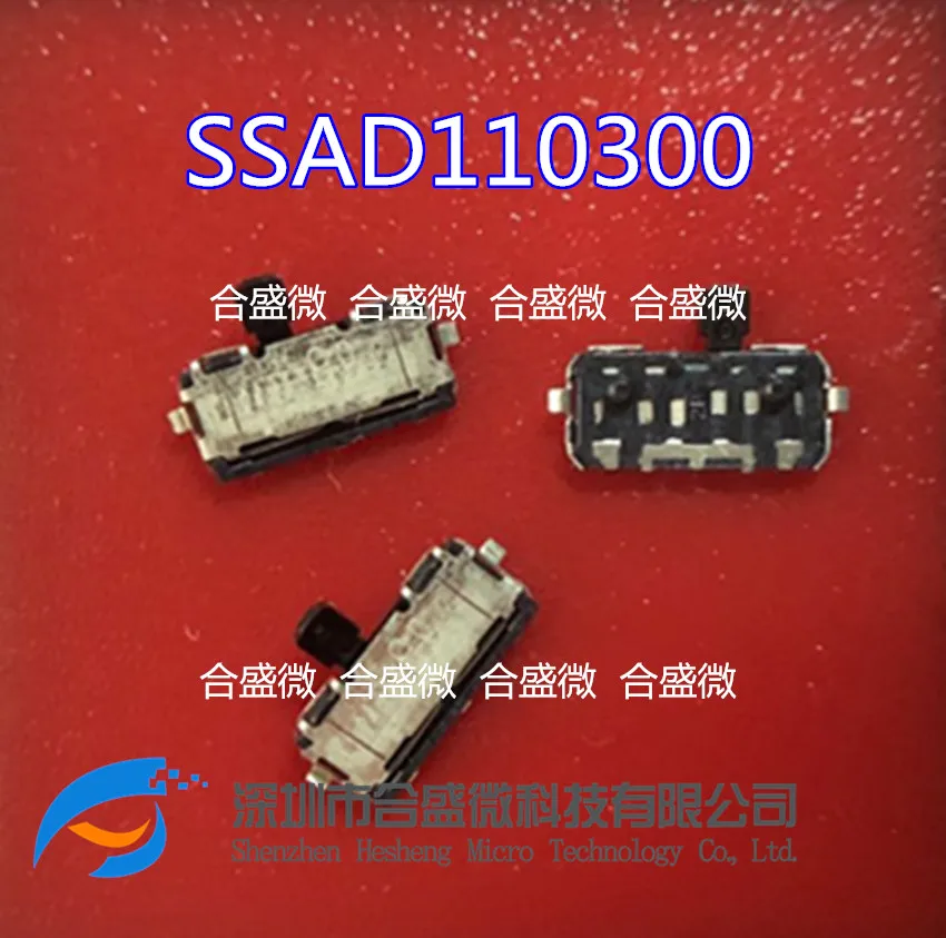 10PCS SSAD110300 SMD Slide Switch SMD Toggle Switch Two Gears