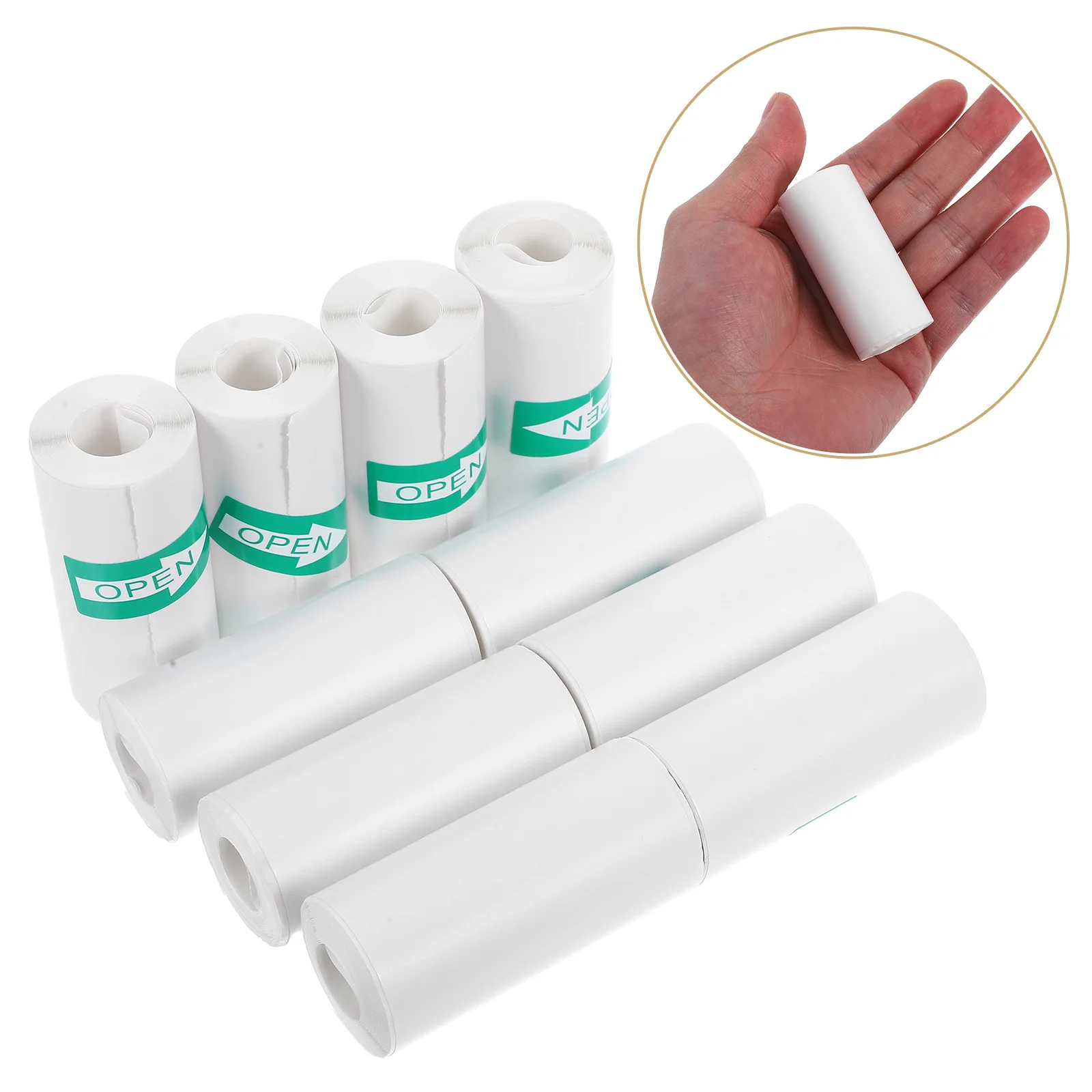 

10 Rolls Pocket Printer Sticker Paper Mini Thermal Self-adhesive Stickers Instant