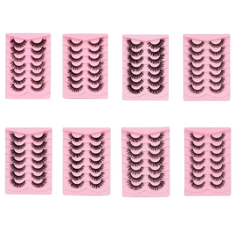 7 Pair Fake Lashes Cat Eye Lashes Natural Look False Eyelashes Corner Lashes