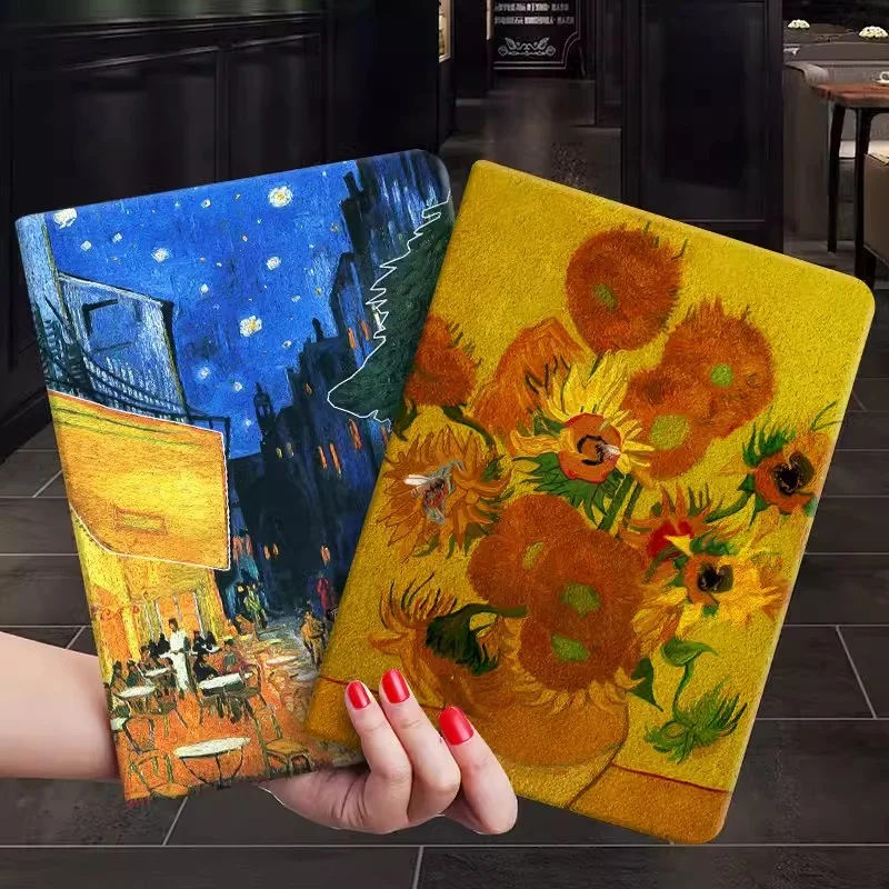 Van Gogh Art Smart Case For Huawei MatePad 11 11.5 2023 Pro 11 10.4 10.8 book Cover For Honor Pad 8 X8 Pro V8 Pro Tablet Cases