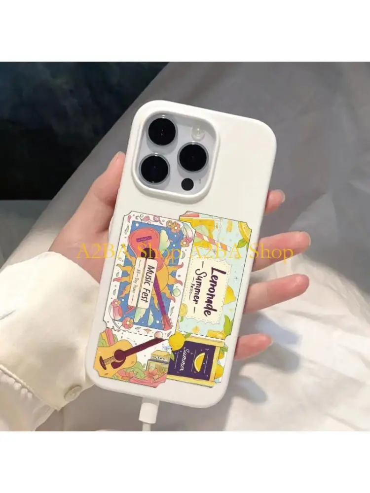 

A2BA 50 Whimsical Ticket Stickers Peelable PVC Art for Journals DIY Projects And Gift